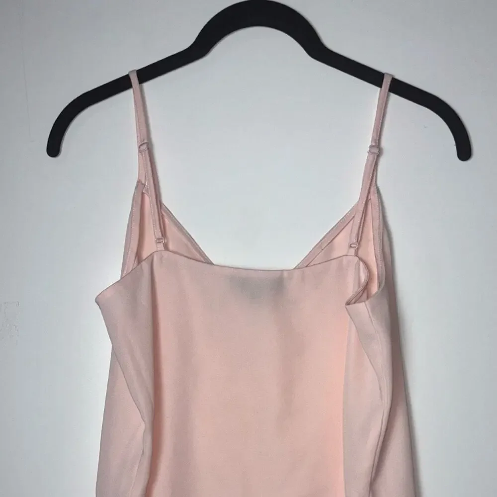 J. Crew V-neck camisole spaghetti strap tank Women's size XXS | 00 in pale pink